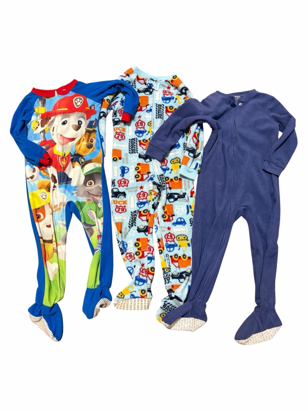 3-Pack Toddler Boys Footie Pajamas Size 4T Paw Patrol Carter’s Joe Boxer!
